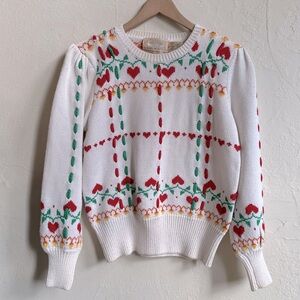 Susan Bristol Heart Stitch Sweater